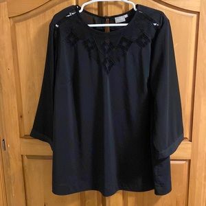 Black Eshakti Blouse 2X